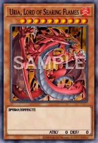 Uria, Lord of Searing Flames, Yu-Gi-Oh! card, FIRE