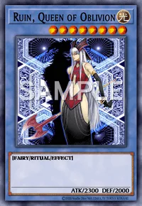 Ruin, Queen of Oblivion, Yu-Gi-Oh! card, LIGHT