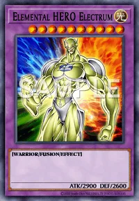 Elemental HERO Electrum, Yu-Gi-Oh! card, LIGHT