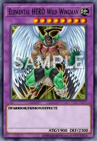 Elemental HERO Wild Wingman, Yu-Gi-Oh! card, EARTH