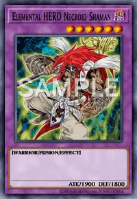Elemental HERO Necroid Shaman, Yu-Gi-Oh! card, DARK
