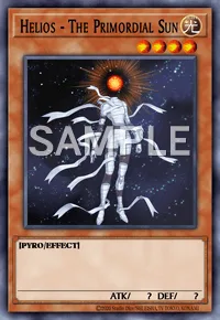 Helios - The Primordial Sun, Yu-Gi-Oh! card, LIGHT
