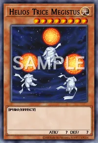 Helios Trice Megistus, Yu-Gi-Oh! card, LIGHT