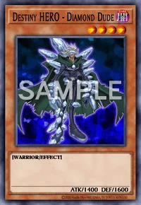 Destiny HERO - Diamond Dude, Yu-Gi-Oh! card, DARK