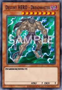 Destiny HERO - Dreadmaster, Yu-Gi-Oh! card, DARK