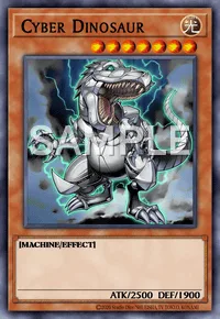 Cyber Dinosaur, Yu-Gi-Oh! card, LIGHT