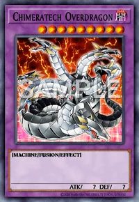 Chimeratech Overdragon, Yu-Gi-Oh! card, DARK