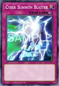 Cyber Summon Blaster, Yu-Gi-Oh! card, TRAP