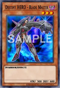 Destiny HERO - Blade Master, Yu-Gi-Oh! card, DARK