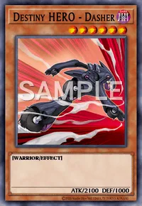 Destiny HERO - Dasher, Yu-Gi-Oh! card, DARK