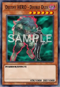 Destiny HERO - Double Dude, Yu-Gi-Oh! card, DARK