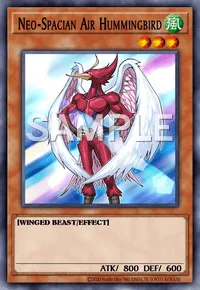 Neo-Spacian Air Hummingbird, Yu-Gi-Oh! card, WIND