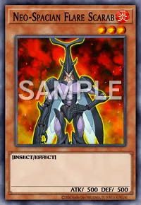Neo-Spacian Flare Scarab, Yu-Gi-Oh! card, FIRE