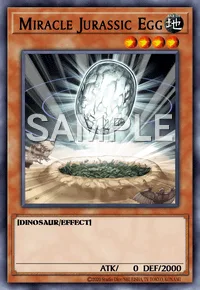 Miracle Jurassic Egg, Yu-Gi-Oh! card, EARTH