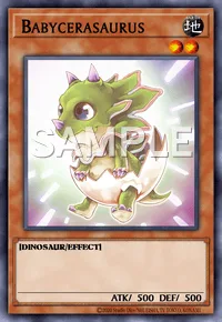 Babycerasaurus, Yu-Gi-Oh! card, EARTH