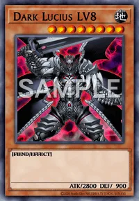 Dark Lucius LV8, Yu-Gi-Oh! card, EARTH