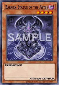 Barrier Statue of the Abyss, Yu-Gi-Oh! card, DARK