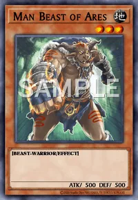 Man Beast of Ares, Yu-Gi-Oh! card, EARTH