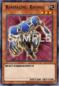 Rampaging Rhynos, Yu-Gi-Oh! card, EARTH