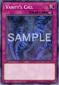 Vanity's Call, Yu-Gi-Oh! card, TRAP