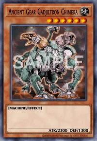 Ancient Gear Gadjiltron Chimera, Yu-Gi-Oh! card, EARTH