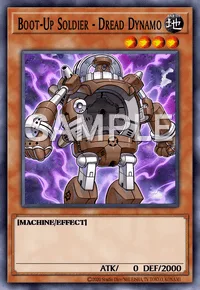 Boot-Up Soldier - Dread Dynamo, Yu-Gi-Oh! card, EARTH