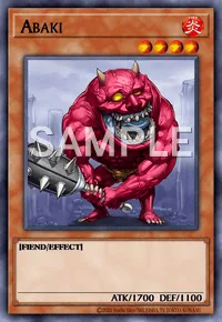 Abaki, Yu-Gi-Oh! card, FIRE