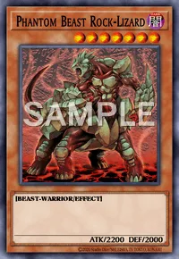 Phantom Beast Rock-Lizard, Yu-Gi-Oh! card, DARK