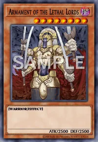 Armament of the Lethal Lords, Yu-Gi-Oh! card, DARK