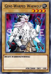 Gene-Warped Warwolf, Yu-Gi-Oh! card, EARTH