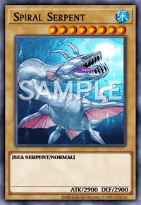 Spiral Serpent, Yu-Gi-Oh! card, WATER