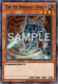 The Six Samurai - Yariza, Yu-Gi-Oh! card, EARTH