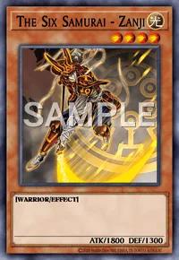 The Six Samurai - Zanji, Yu-Gi-Oh! card, LIGHT