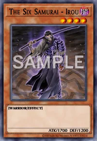 The Six Samurai - Irou, Yu-Gi-Oh! card, DARK