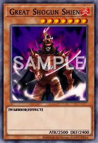 Great Shogun Shien, Yu-Gi-Oh! card, FIRE