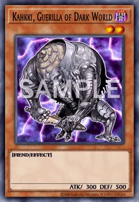 Kahkki, Guerilla of Dark World, Yu-Gi-Oh! card, DARK