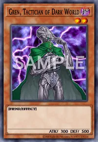 Gren, Tactician of Dark World, Yu-Gi-Oh! card, DARK