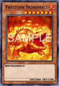 Firestorm Prominence, Yu-Gi-Oh! card, FIRE