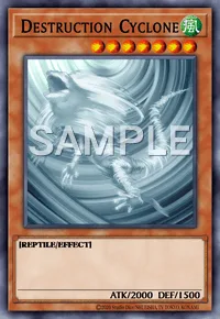 Destruction Cyclone, Yu-Gi-Oh! card, WIND