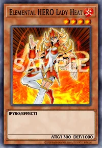 Elemental HERO Lady Heat, Yu-Gi-Oh! card, FIRE