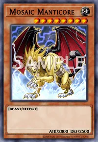 Mosaic Manticore, Yu-Gi-Oh! card, EARTH