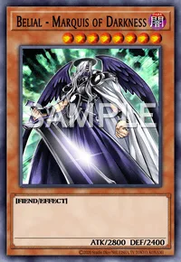 Belial - Marquis of Darkness, Yu-Gi-Oh! card, DARK