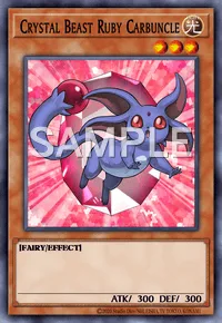 Crystal Beast Ruby Carbuncle, Yu-Gi-Oh! card, LIGHT