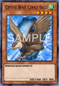 Crystal Beast Cobalt Eagle, Yu-Gi-Oh! card, WIND