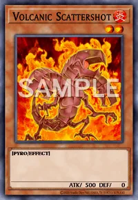 Volcanic Scattershot, Yu-Gi-Oh! card, FIRE