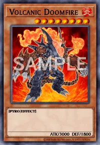 Volcanic Doomfire, Yu-Gi-Oh! card, FIRE