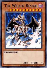 The Wicked Eraser, Yu-Gi-Oh! card, DARK