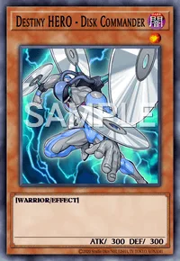 Destiny HERO - Disk Commander, Yu-Gi-Oh! card, DARK