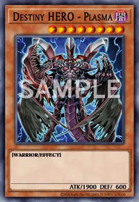 Destiny HERO - Plasma, Yu-Gi-Oh! card, DARK