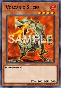 Volcanic Slicer, Yu-Gi-Oh! card, FIRE